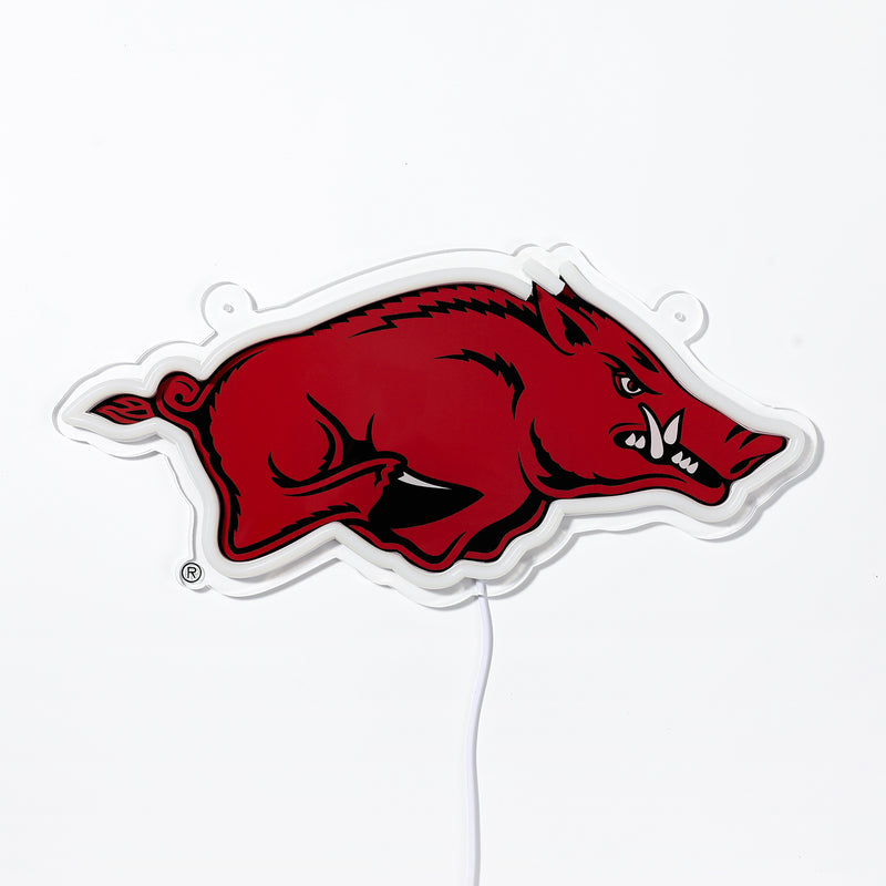 Arkansas Razorbacks Logo LED Neon Sign - Saturday Neon