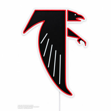 Atlanta Falcons Dirty Bird Vintage LED Neon Sign - 11.3" x 15" switched off - Saturday Neon