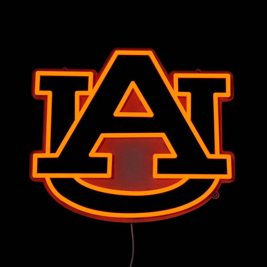 Auburn Tigers logo LED neon sign lit up