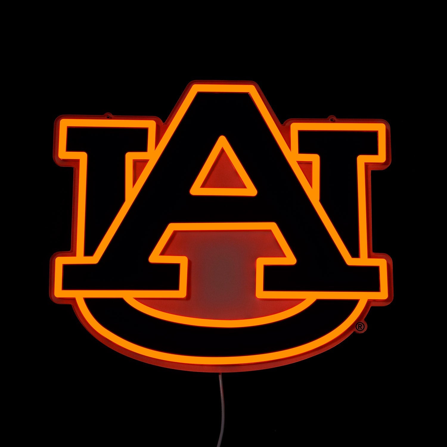 Auburn Tigers logo LED neon sign lit up