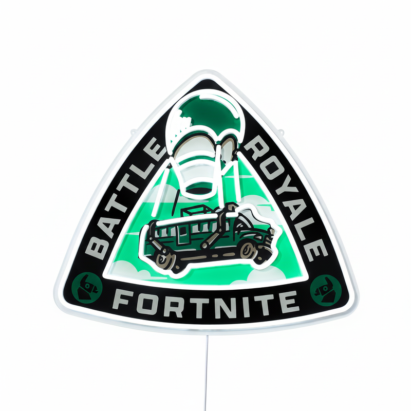 Fortnite Battle Bus LED Neon Sign - Saturday Neon