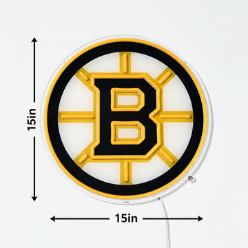 Boston Bruins LED Neon Sign - Saturday Neon