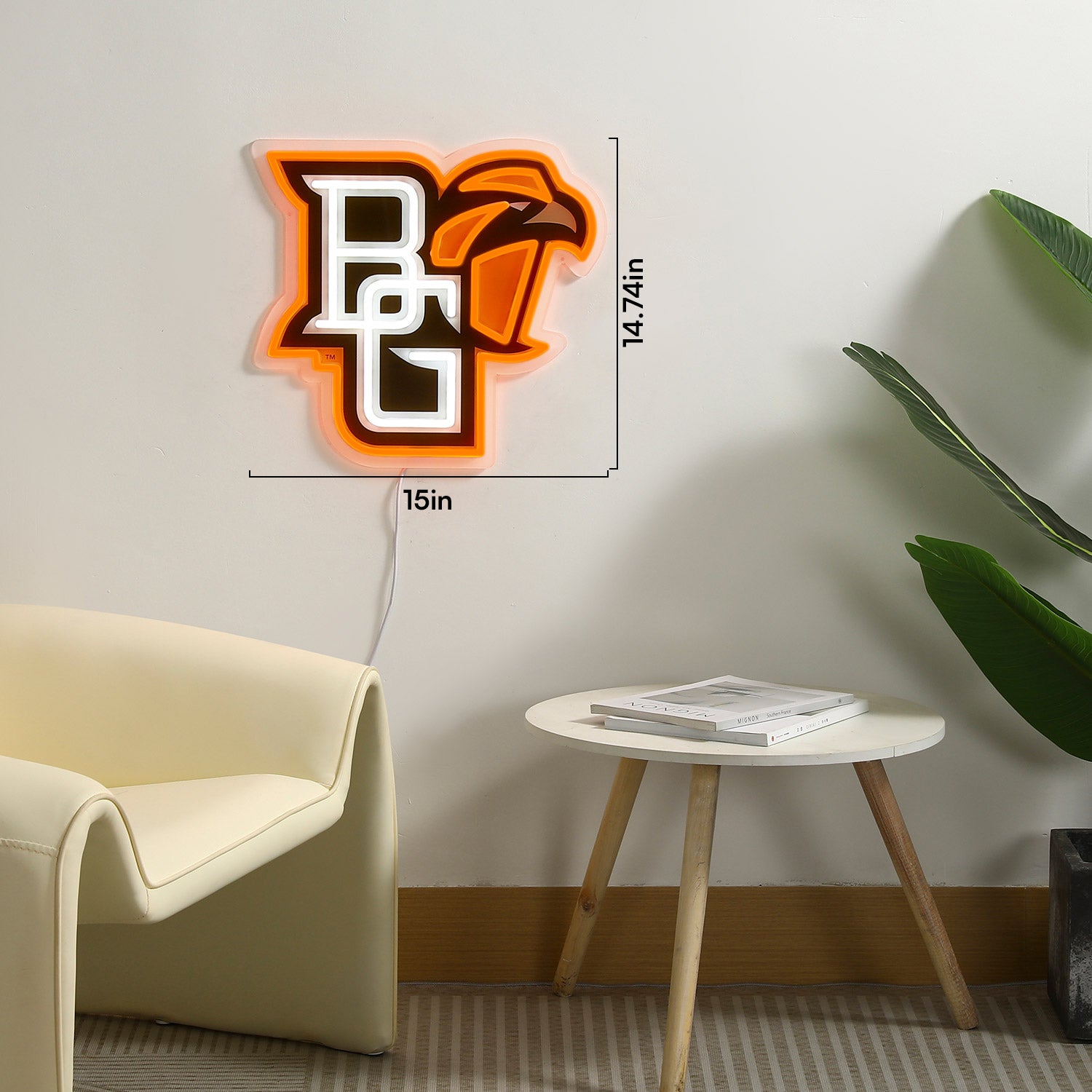 Bowling Green Falcons LED Neon Sign - Saturday Neon