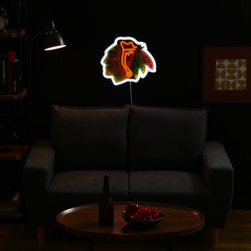 Chicago Blackhawks LED Neon Sign - Saturday Neon