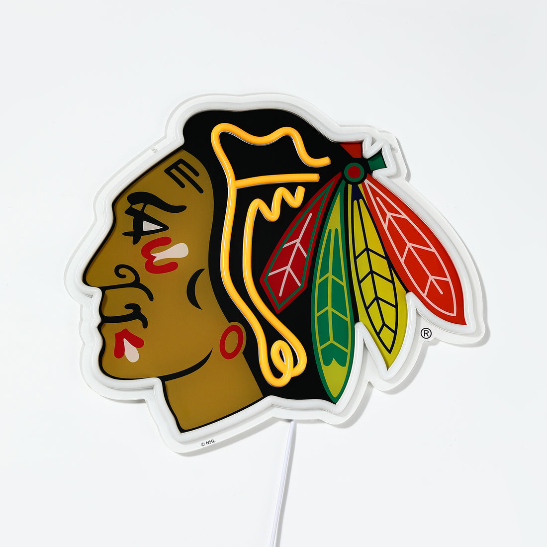 Chicago Blackhawks LED Neon Sign - Saturday Neon