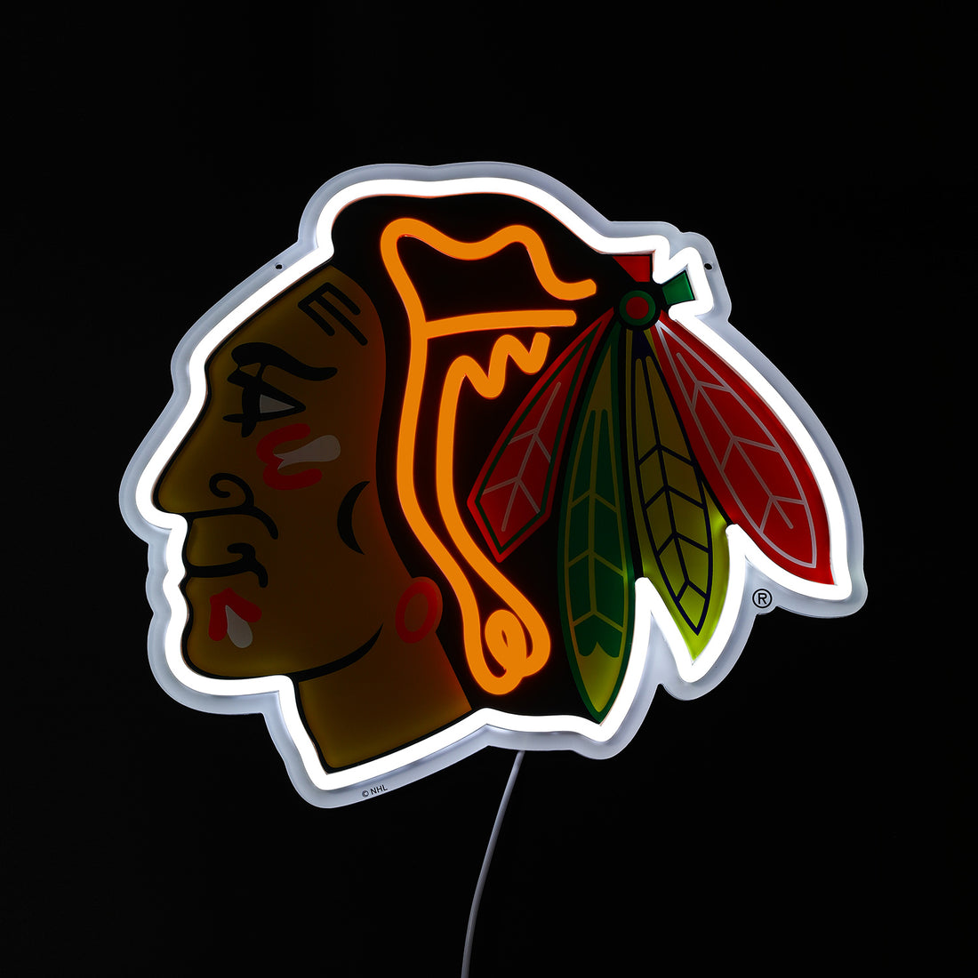 Chicago Blackhawks LED Neon Sign - Saturday Neon