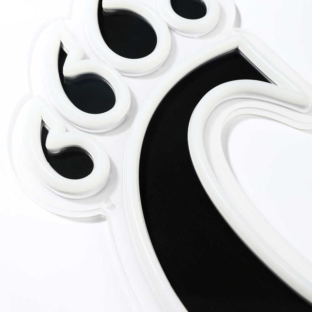 Cincinnati Bearcats logo LED neon sign at a side angle