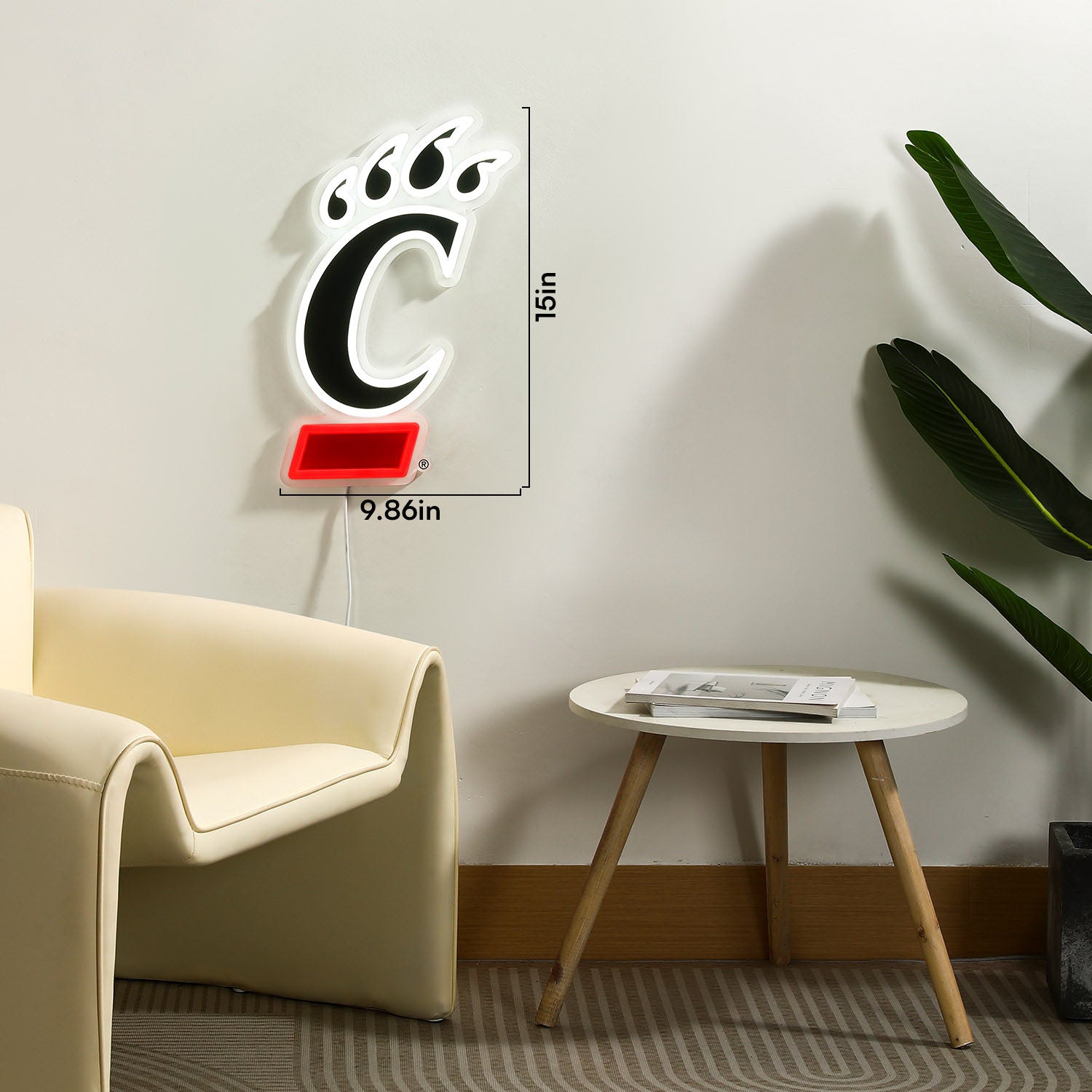 Cincinnati Bearcats LED Neon Sign - Saturday Neon