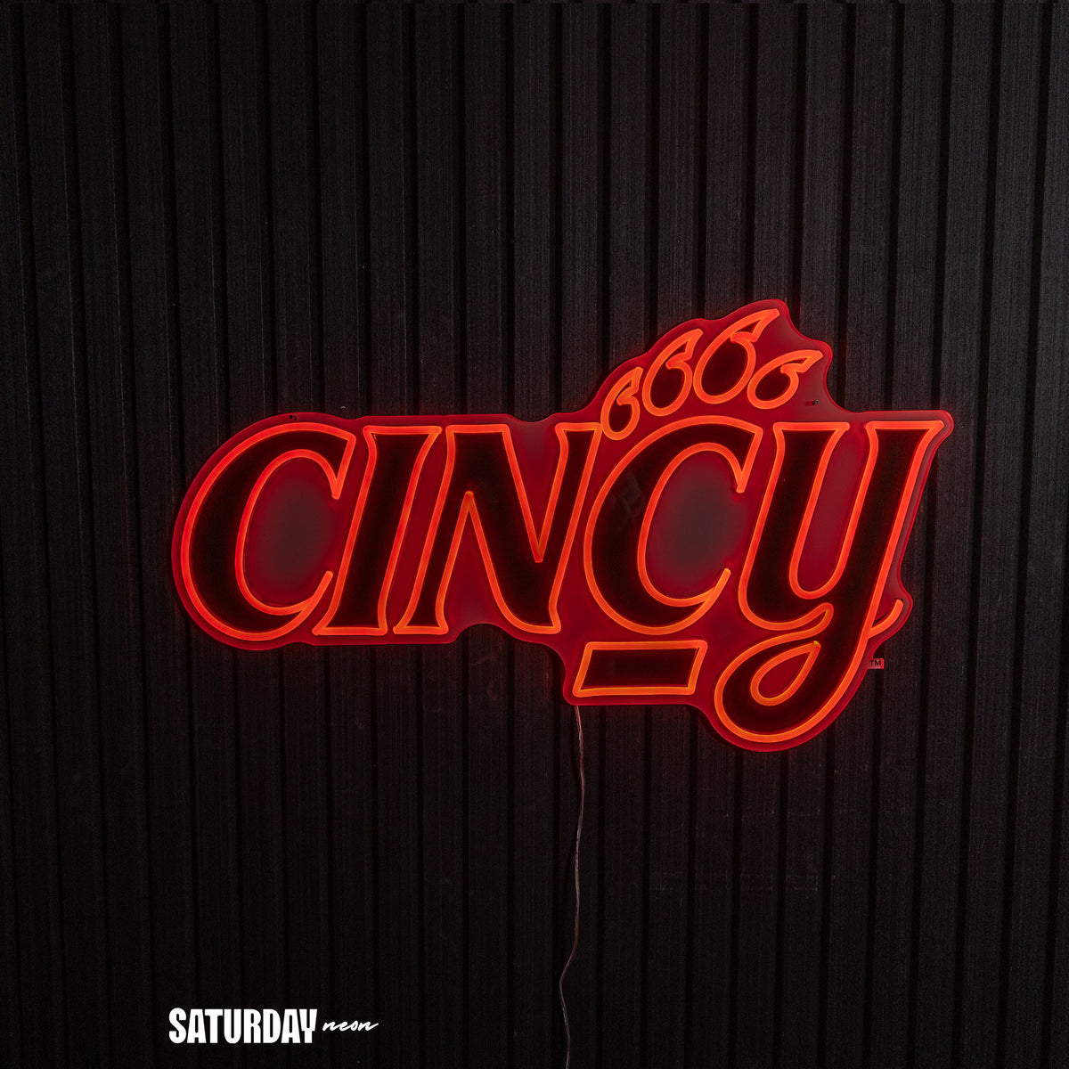 Cincinnati Bearcats Script LED Neon Sign - 28" x 16.23"