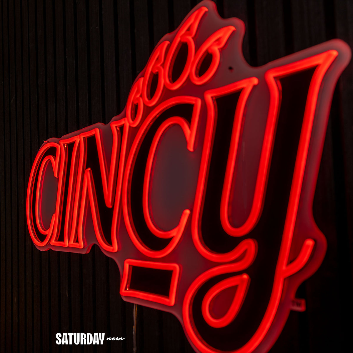 Cincinnati Bearcats Script LED Neon Sign - 28" x 16.23"