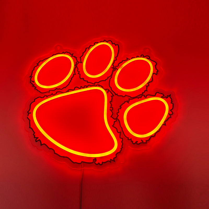 Clemson Logo LED Neon Sign