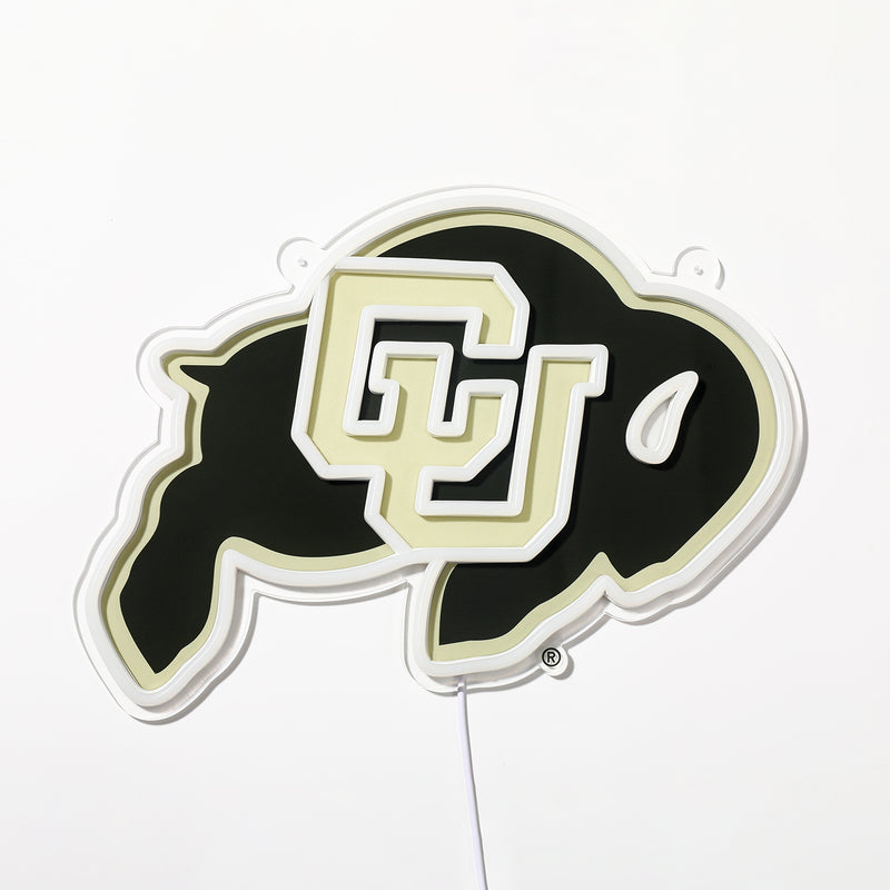 Blemished Colorado Buffaloes Sign - Saturday Neon