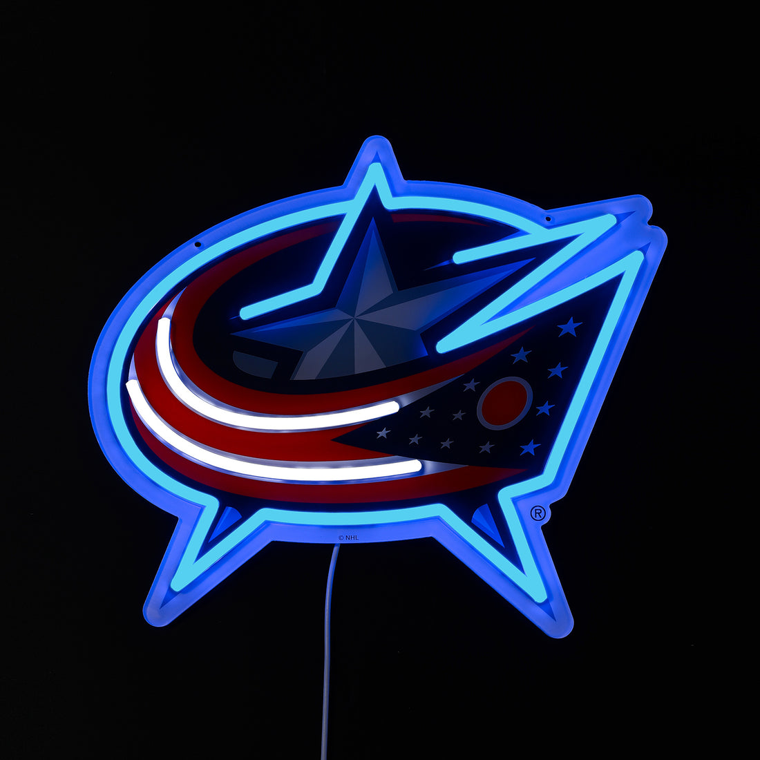 Columbus Blue Jackets LED Neon Sign - Saturday Neon