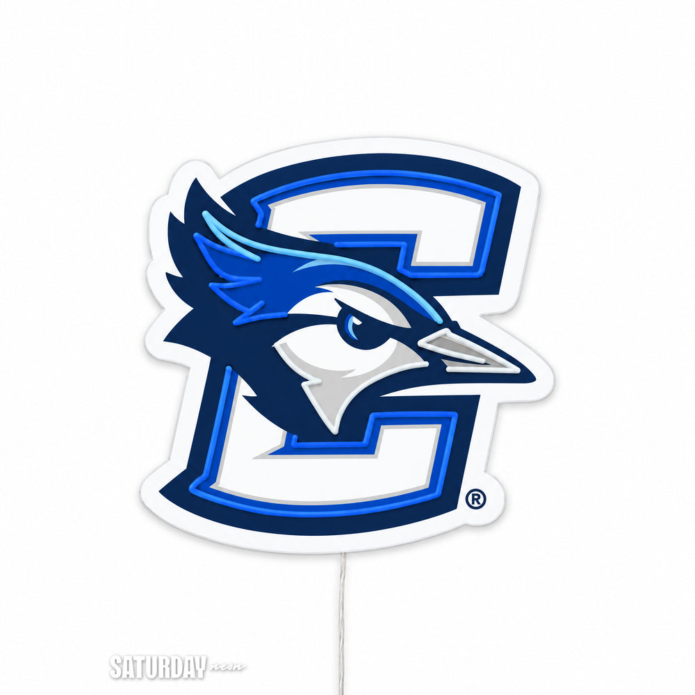 Creighton Bluejays LED Neon Sign - Max (31.86" x 32") switched off - Saturday Neon
