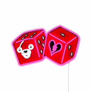 Fortnite Cuddle Team Leader Dice LED Neon Sign - Saturday Neon