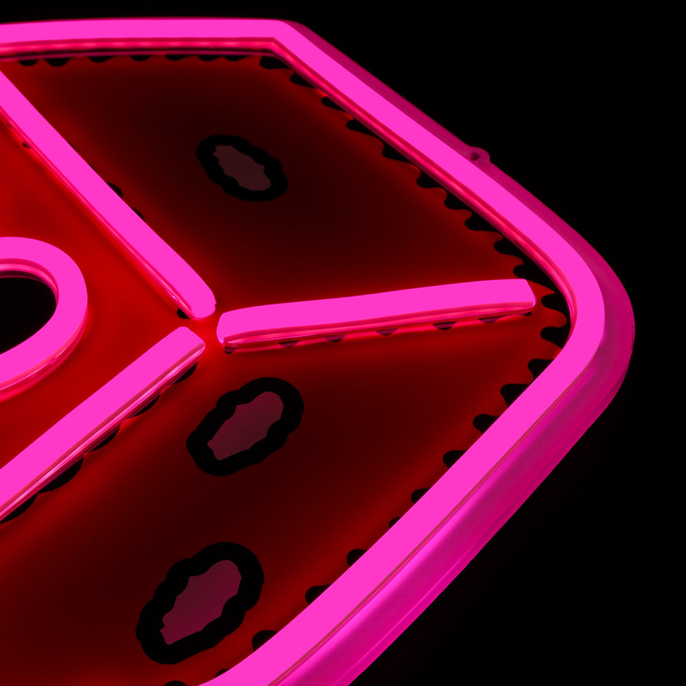 Fortnite Cuddle Team Leader Dice LED Neon Sign - Saturday Neon