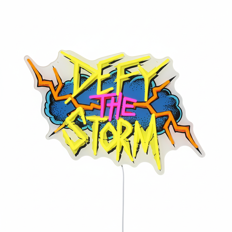Fortnite Defy The Storm LED Neon Sign - Saturday Neon