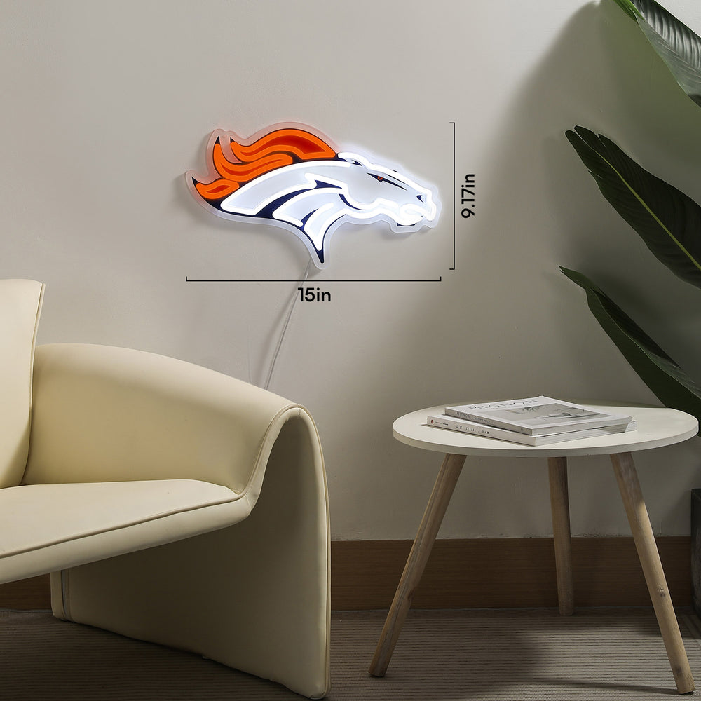 Denver Broncos LED Neon Sign - Saturday Neon