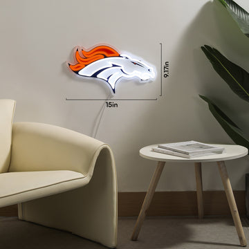 Denver Broncos LED Neon Sign - Saturday Neon