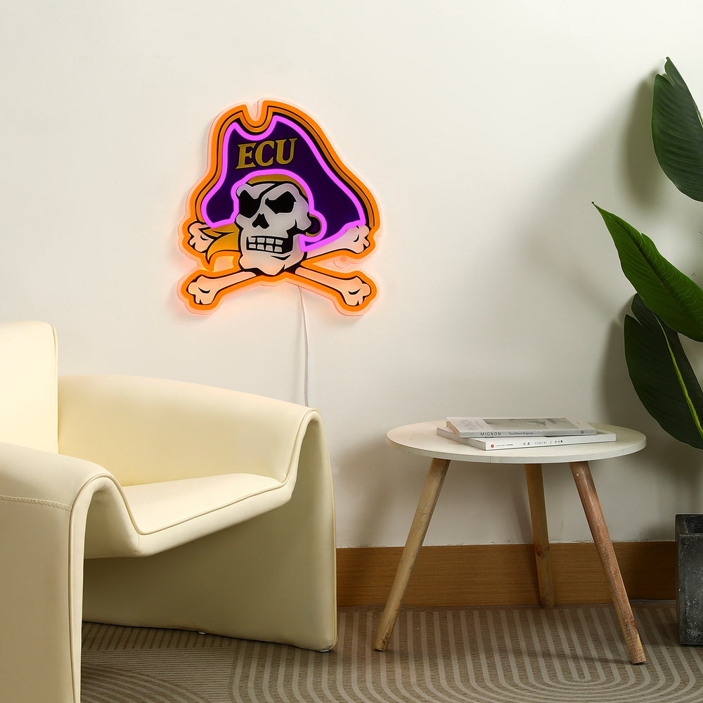ECU Pirates LED Neon Sign - Saturday Neon