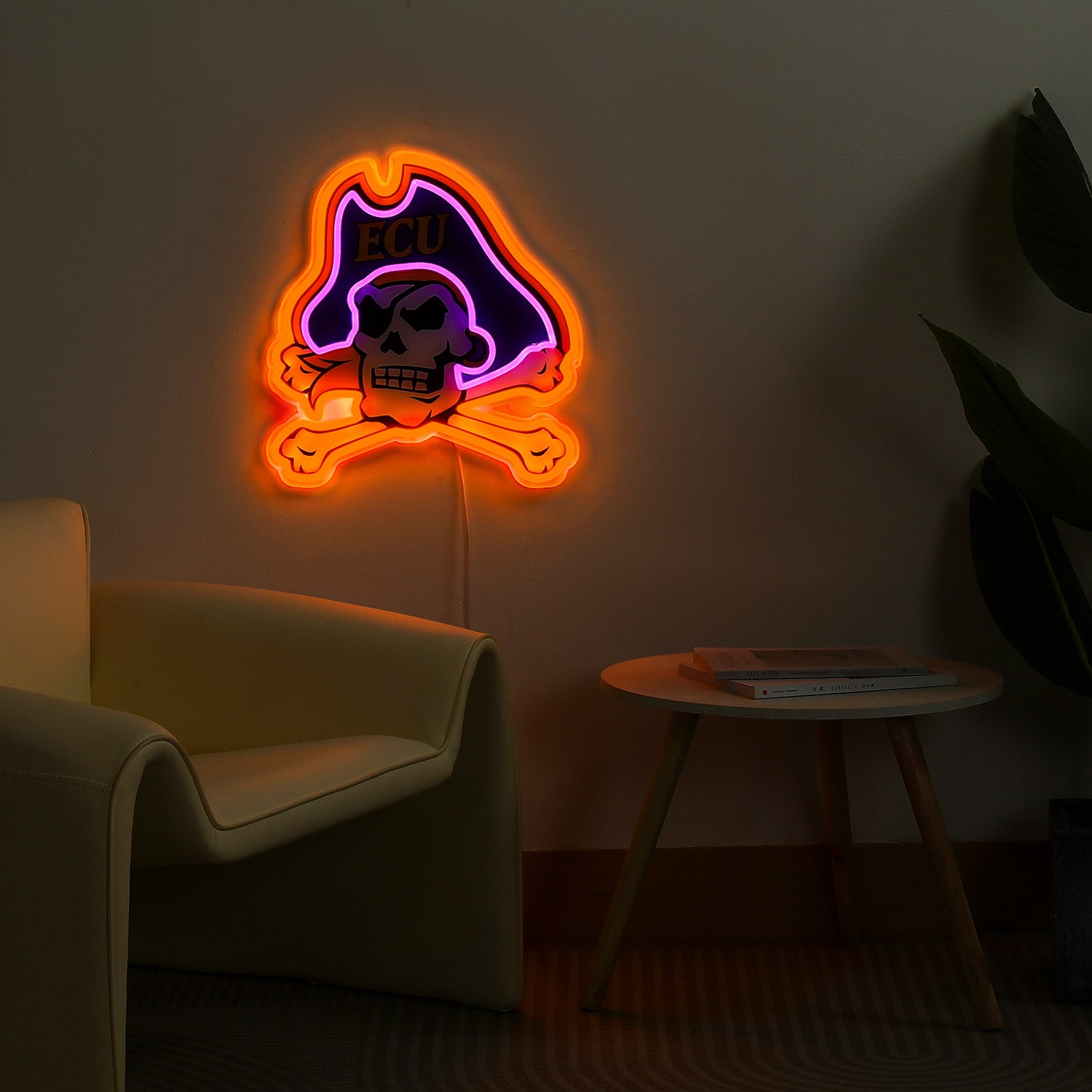 ECU Pirates LED Neon Sign - Saturday Neon