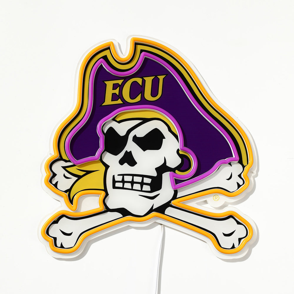 ECU Pirates LED Neon Sign - Saturday Neon