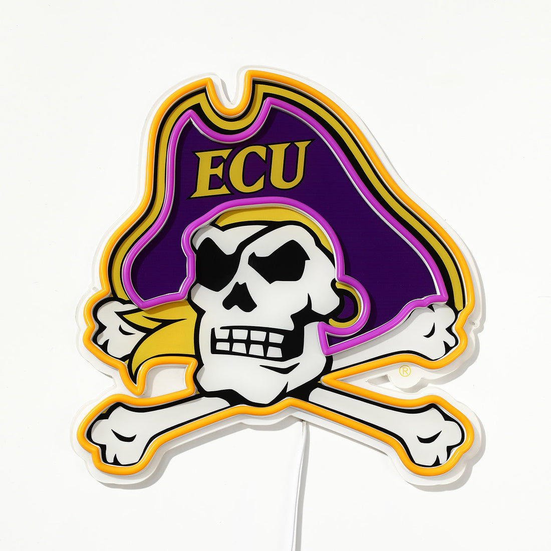 ECU Pirates LED Neon Sign - Saturday Neon