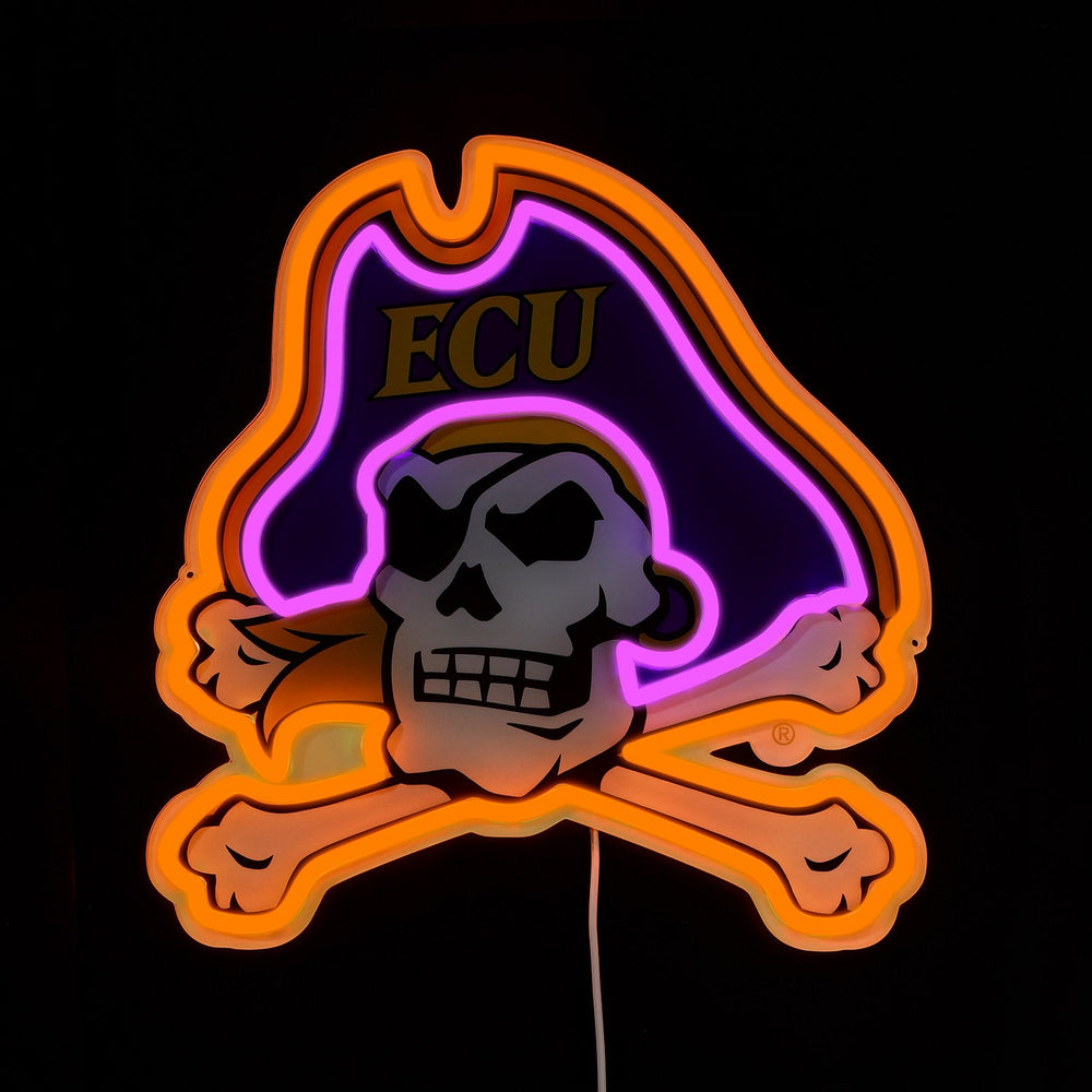 ECU Pirates logo LED neon sign
