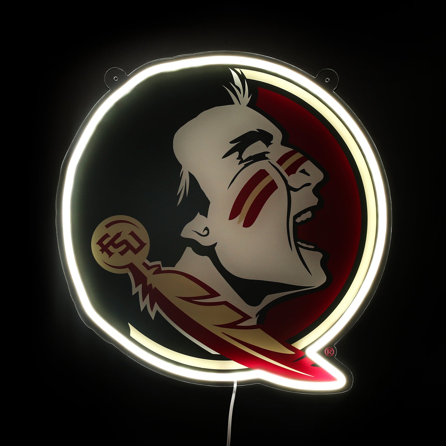 Blemished Florida State Seminoles Sign - Saturday Neon