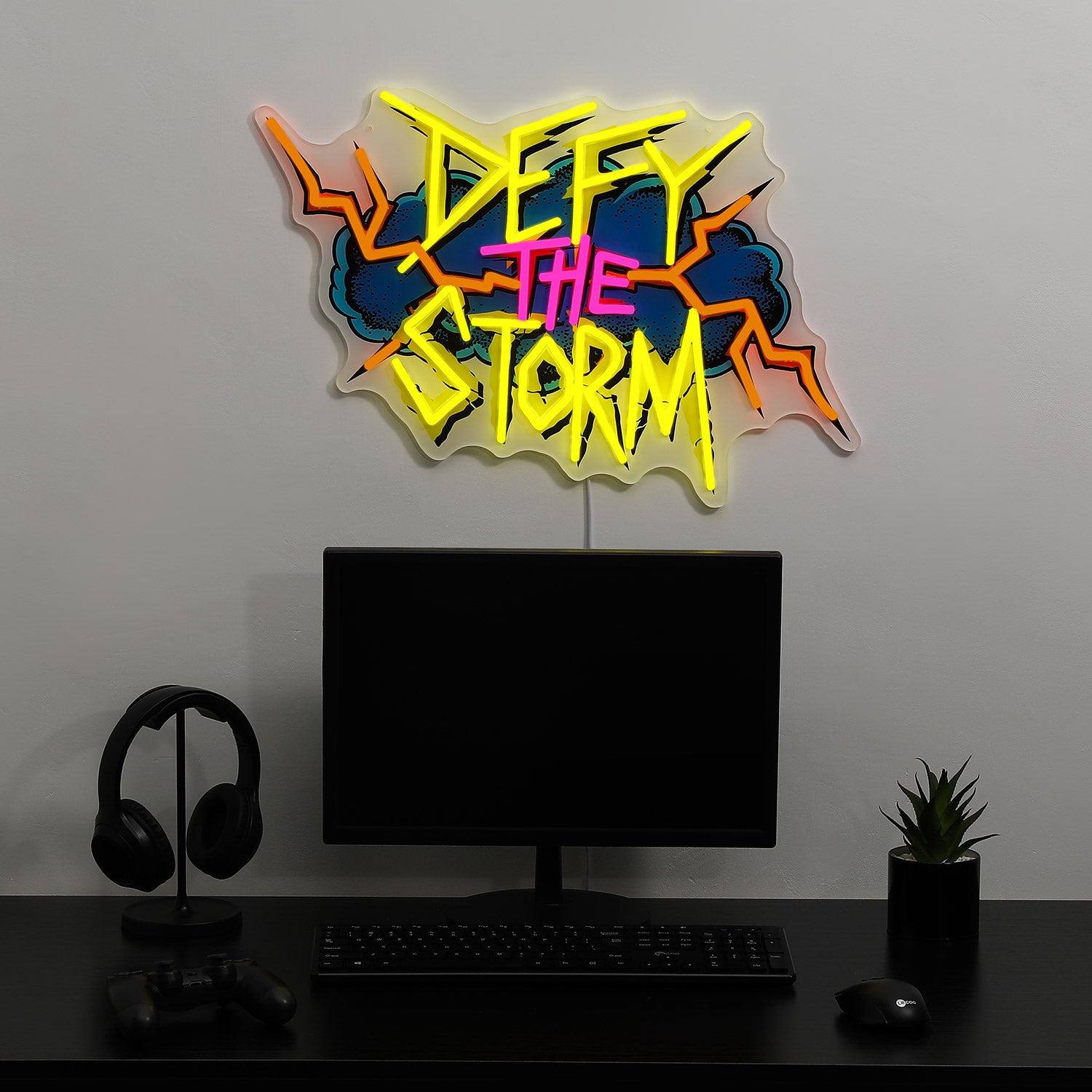 Fortnite Defy The Storm LED Neon Sign - Saturday Neon