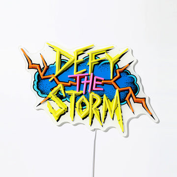 Fortnite Defy The Storm LED Neon Sign - Saturday Neon