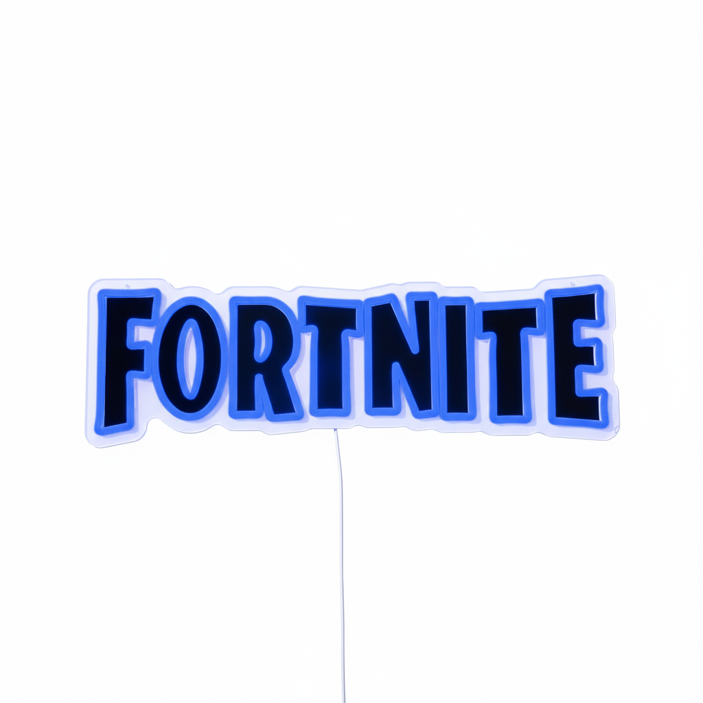 Fortnite Logo LED Neon Sign - Saturday Neon