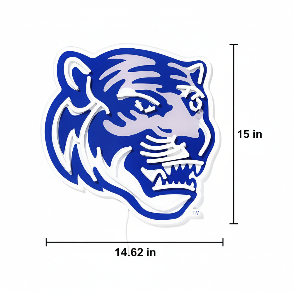 Memphis Tigers LED Neon Sign - Saturday Neon