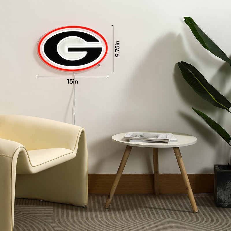 Georgia Bulldogs LED Neon Sign - Saturday Neon
