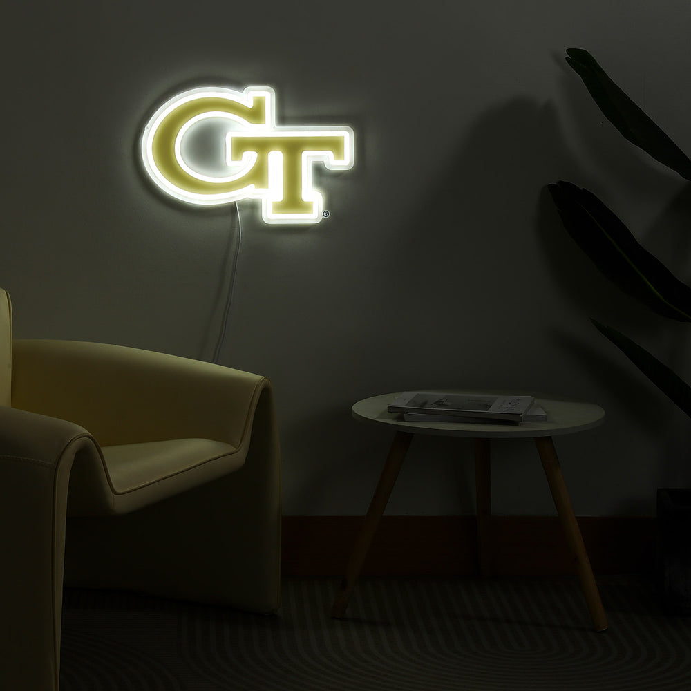 Georgia Tech Yellow Jackets LED Neon Sign - Saturday Neon