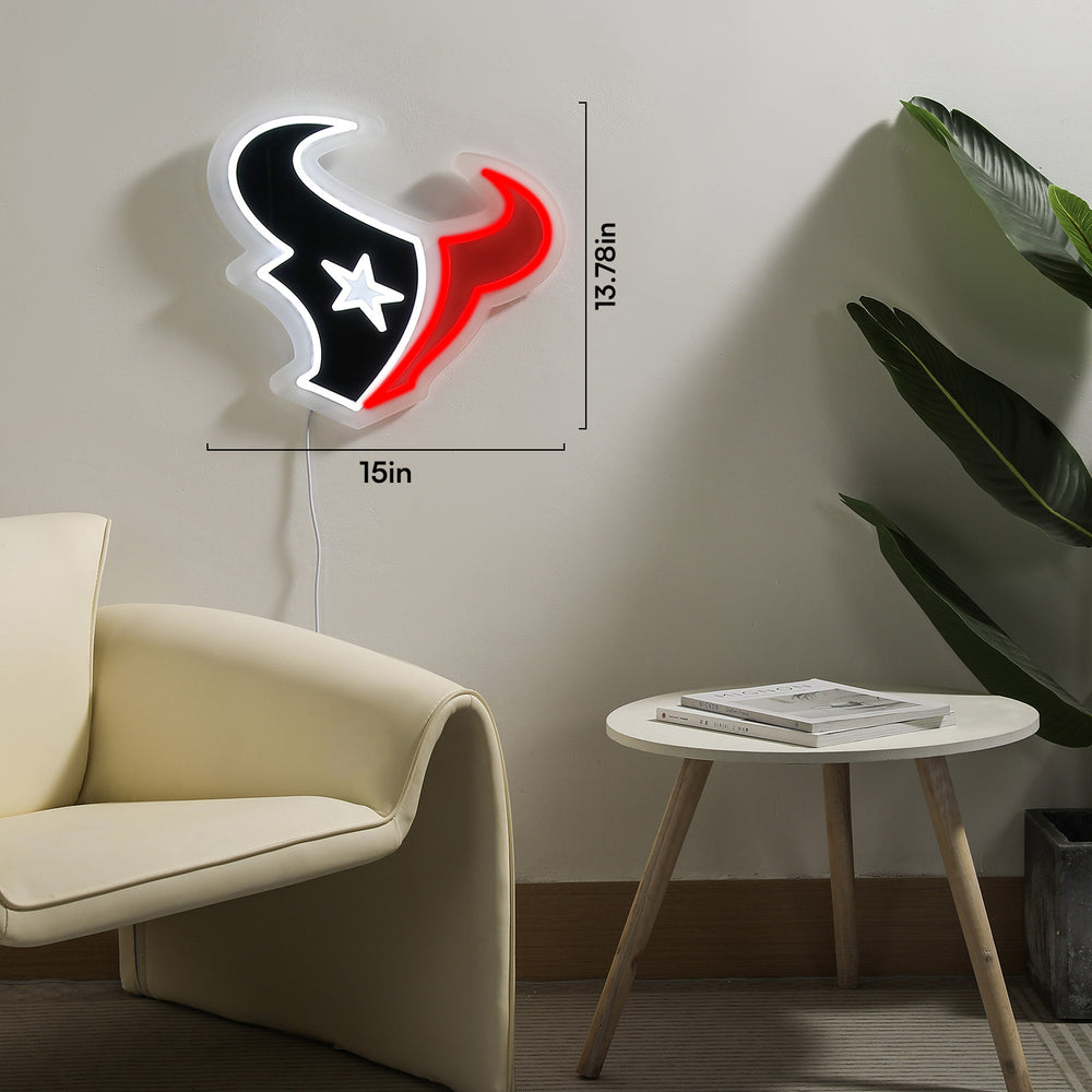 Houston Texans LED Neon Sign - Saturday Neon