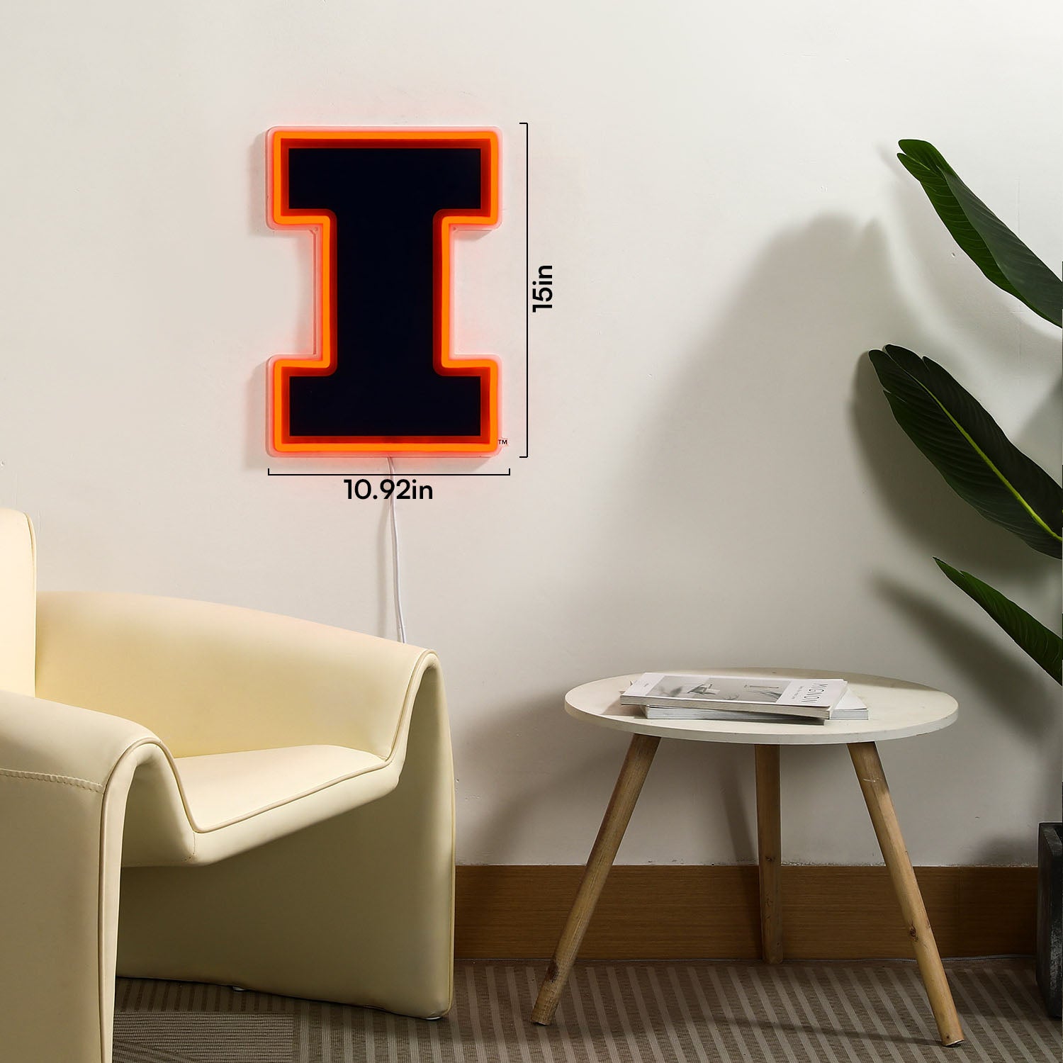 Illinois Fighting Illini LED Neon Sign - Saturday Neon
