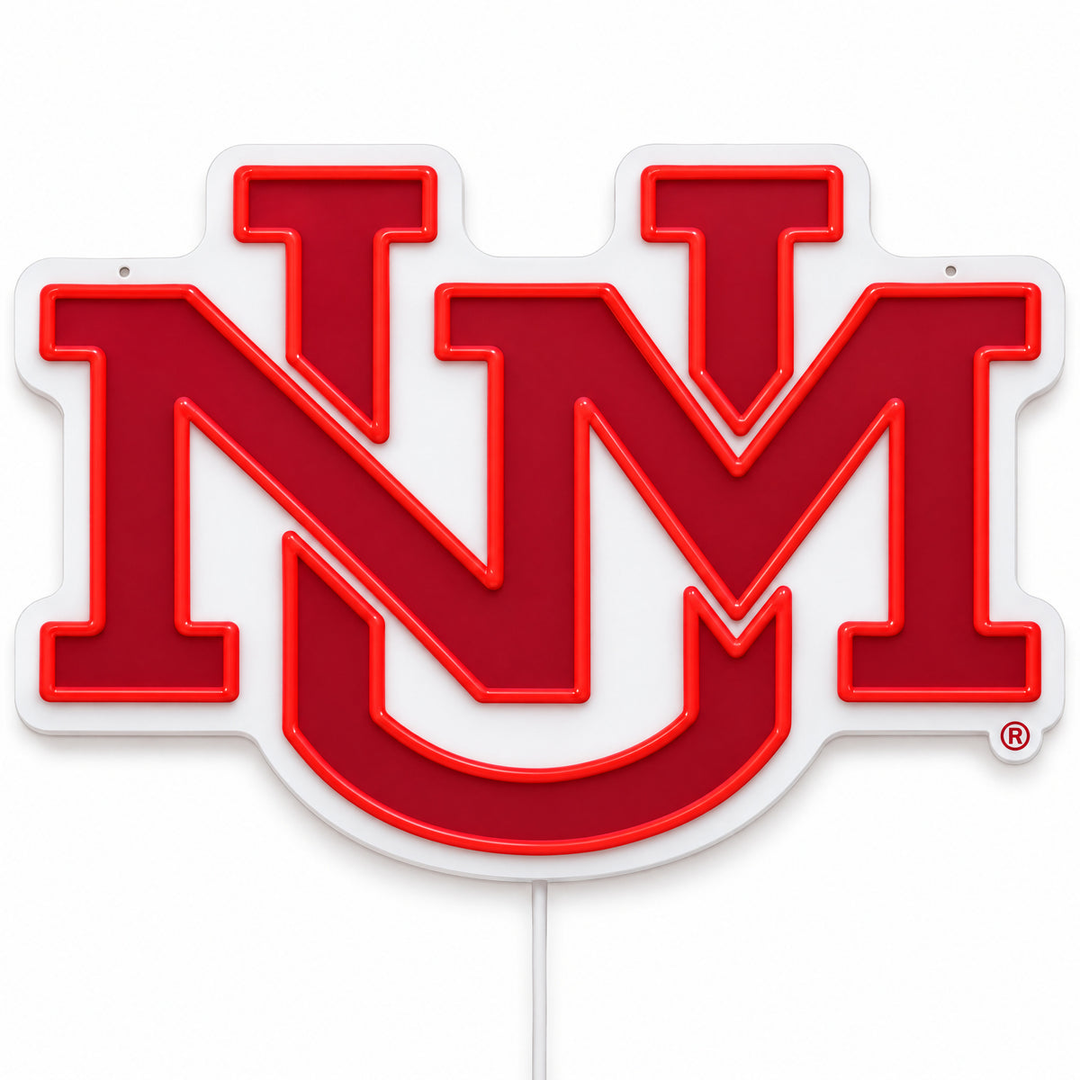 New Mexico Lobos Interlocking UNM LED Neon Sign