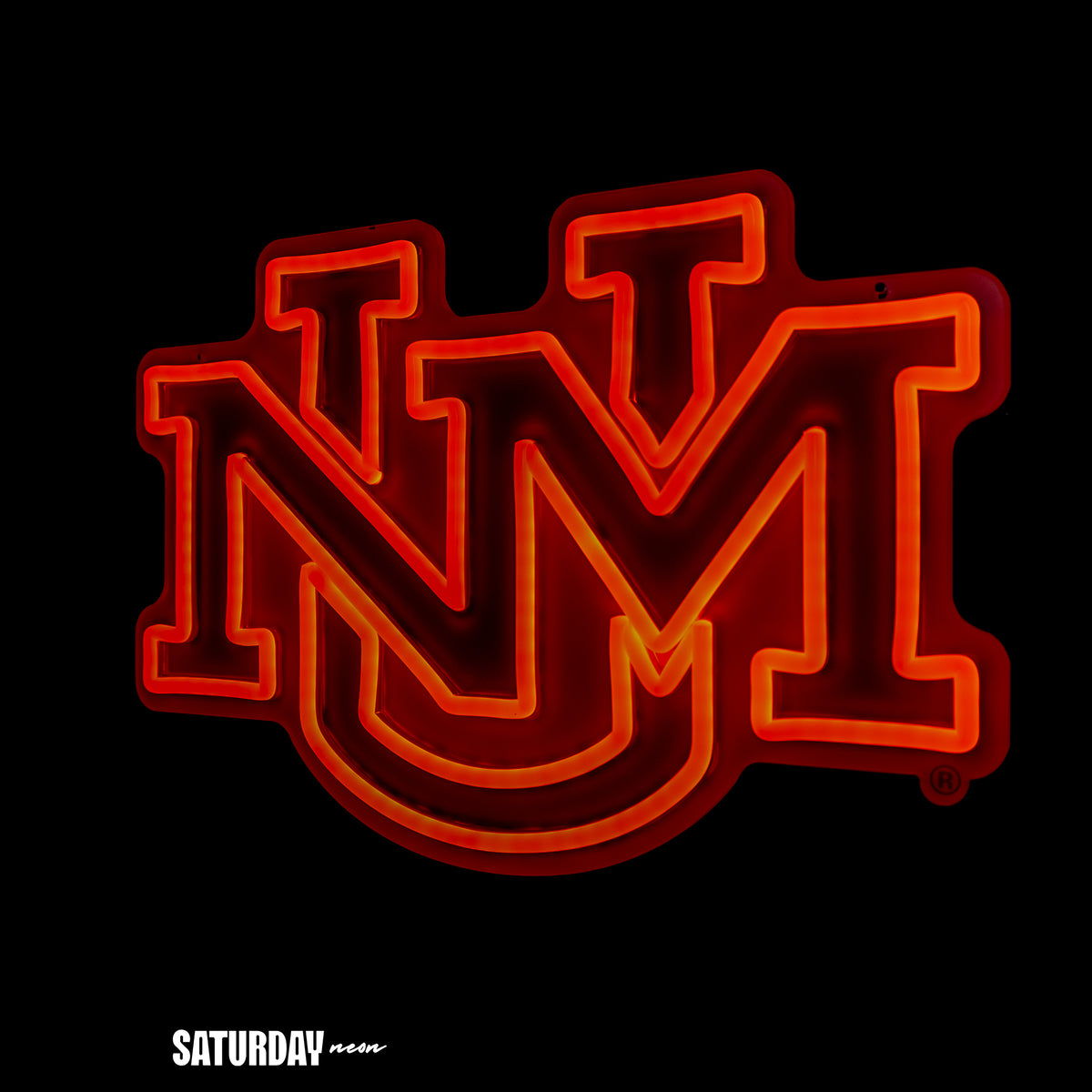 New Mexico Lobos Interlocking UNM LED Neon Sign