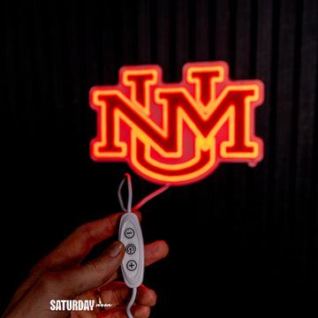 New Mexico Lobos Interlocking UNM LED Neon Sign