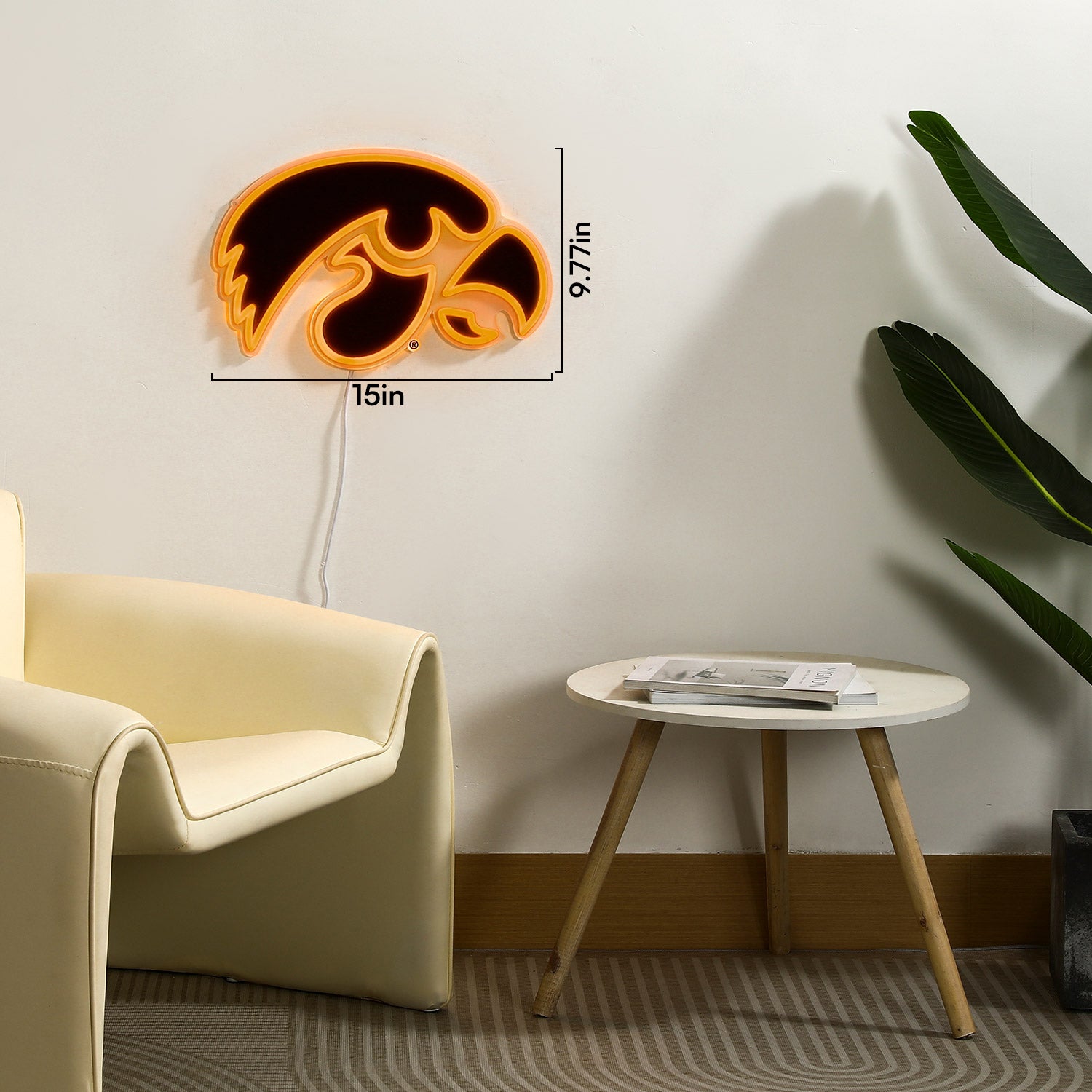 Iowa Hawkeyes LED Neon Sign - Saturday Neon