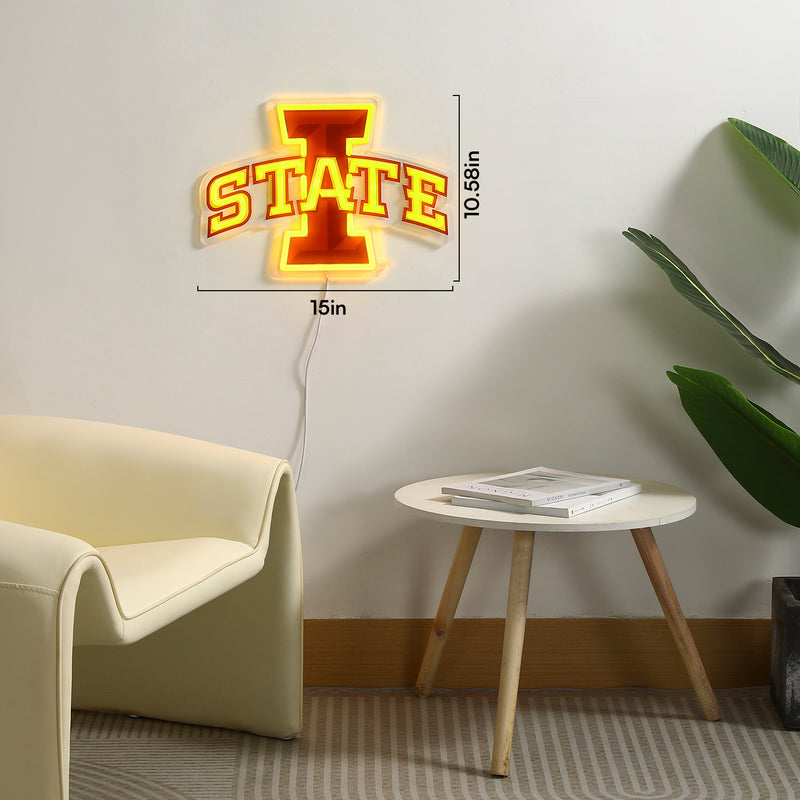 Iowa State Cyclones LED Neon Sign - Saturday Neon