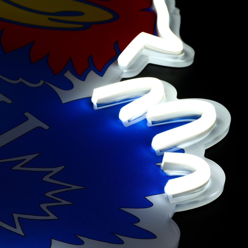 Kansas Jayhawks logo LED neon sign