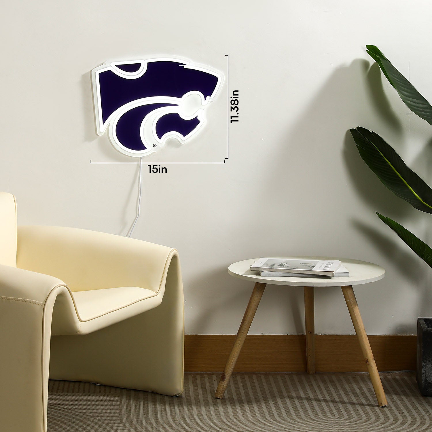 Kansas State Wildcats LED Neon Sign - Saturday Neon