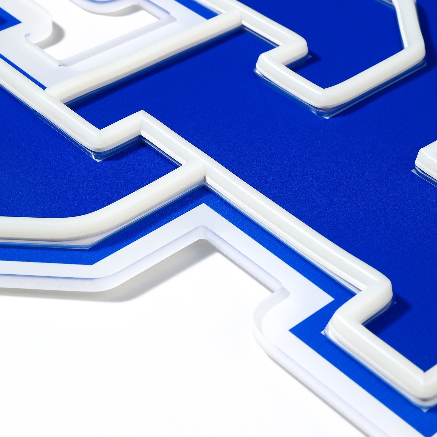 Kentucky Wildcats logo LED neon sign at a side angle