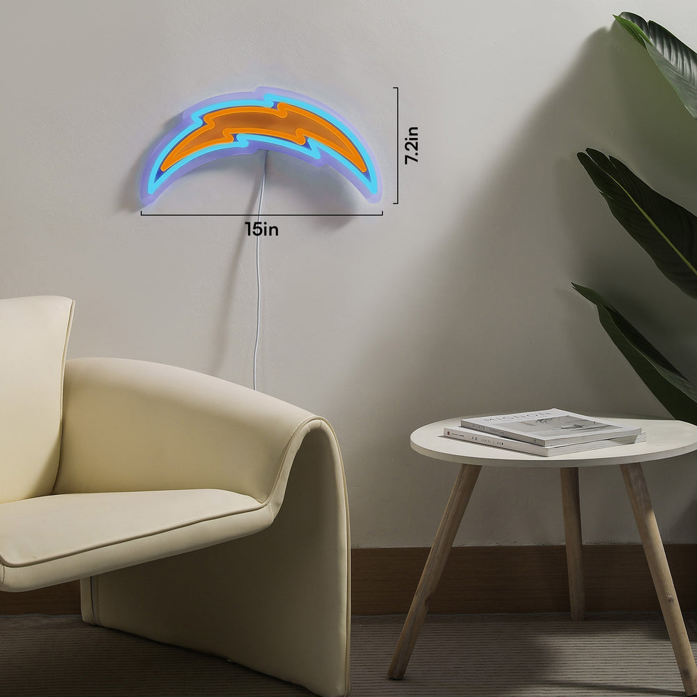 Los Angeles Chargers LED Neon Sign - Saturday Neon