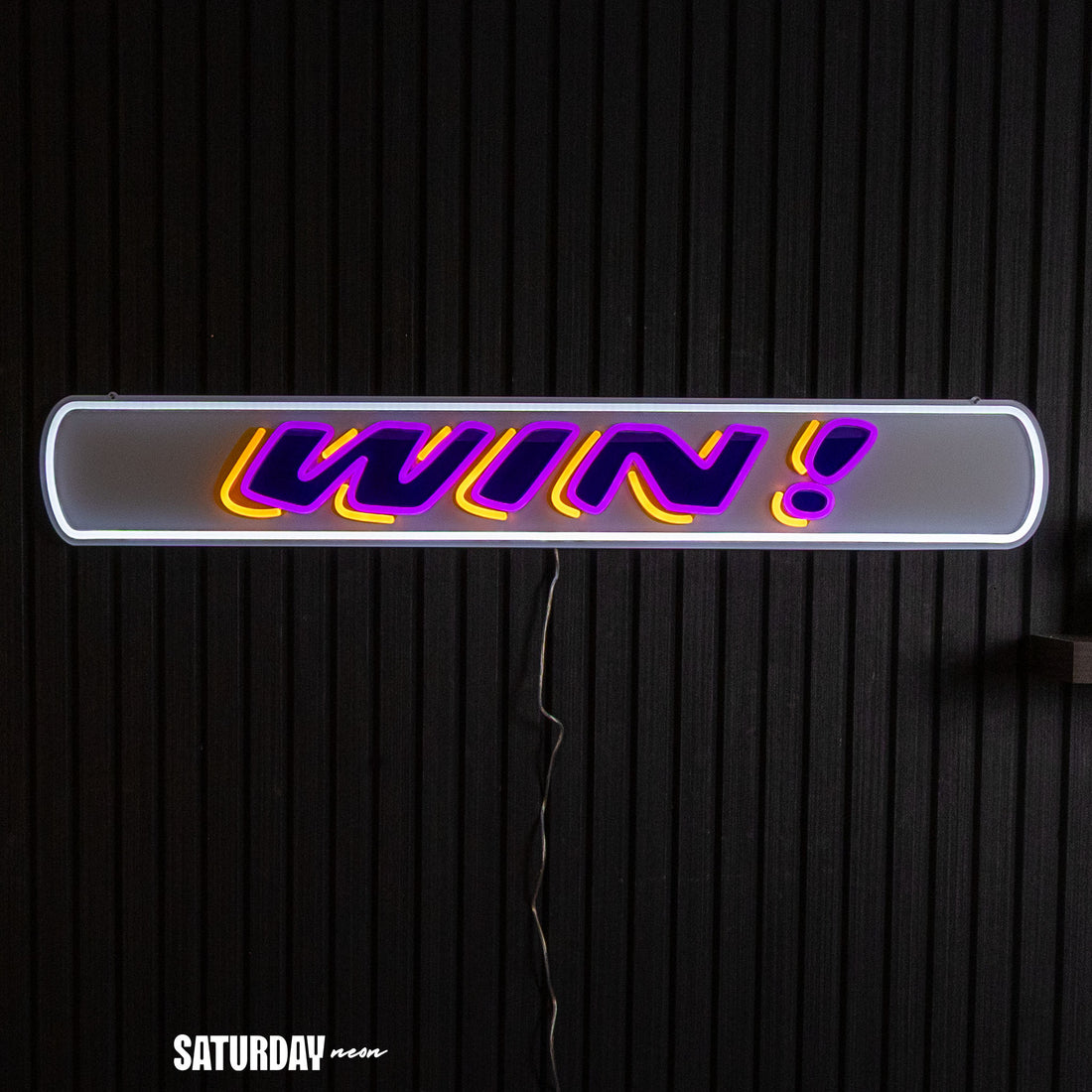 LSU Tigers Win Bar LED Neon Sign - 39" x 5.78"