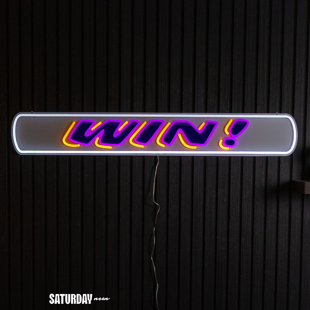 LSU Tigers Win Bar LED Neon Sign - 39" x 5.78"