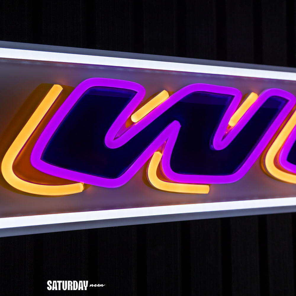 LSU Tigers Win Bar LED Neon Sign - 39" x 5.78"