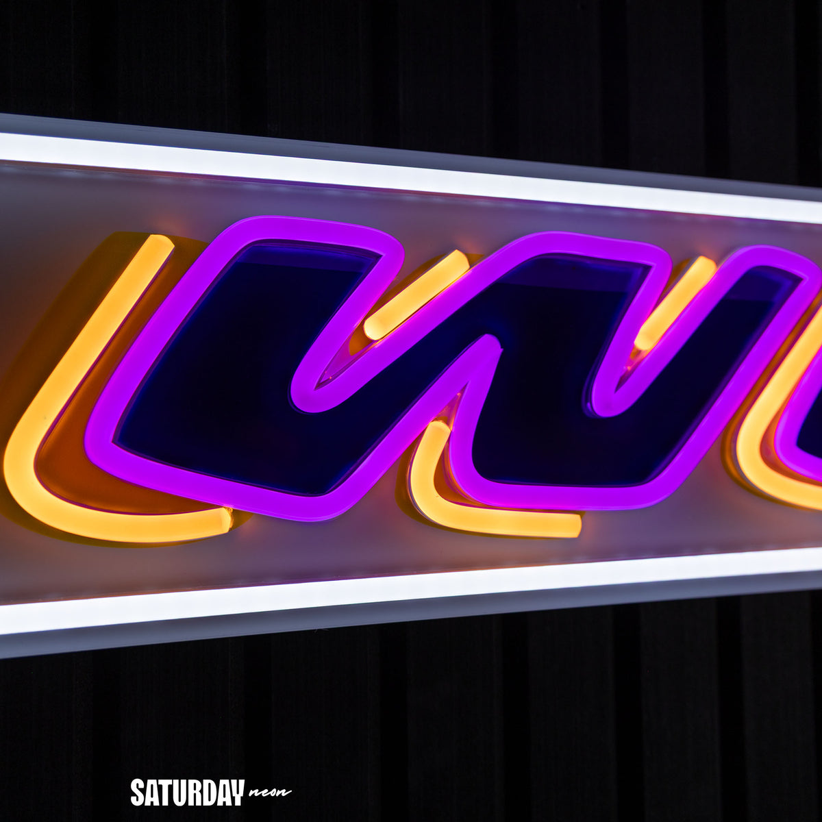 LSU Tigers Win Bar LED Neon Sign - 39" x 5.78"